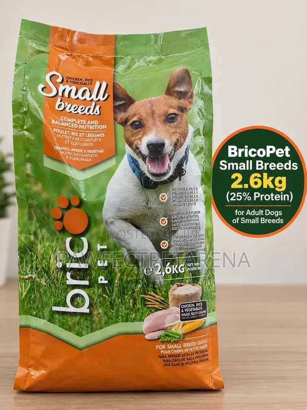 BricoPet Small Breeds Dog Food 2.6kg - 1