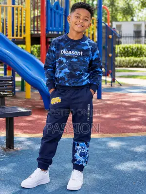 Blue Up and Down Joggers - Unisex