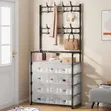 4 Layer Takalmi Rack da Rufi da Hangers - 2