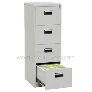 4-Drawer Steel Filing Cabinet with Lock