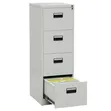 4-Drawer Steel Filing Cabinet with Lock - 1