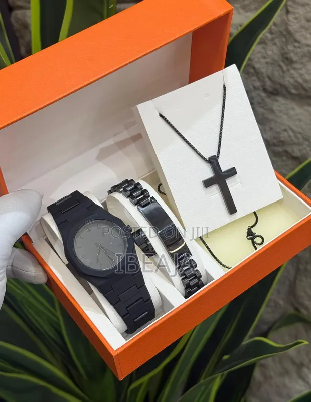 Customized Silver, Gold & Black Wrist Watch - 1