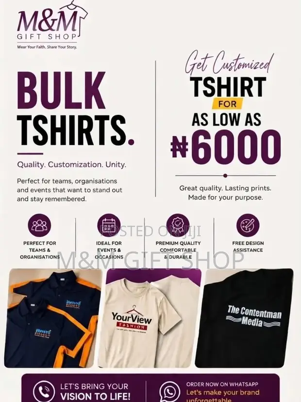 Bulk T-Shirt Printing Service - 1