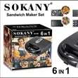 Sokany Sandwich Maker 6 a 1 - 2