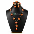Handcrafted Coral Bead Jewellery Set - 1