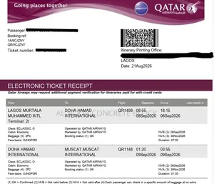 Flight Tickets Available