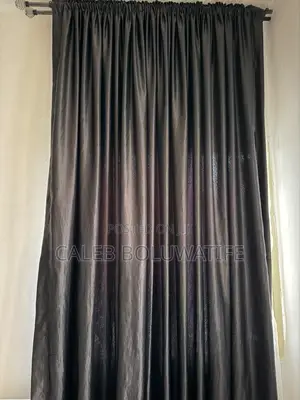 Black Full Length Curtains (Home Interiors)