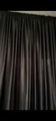 Black Full Length Curtains (Home Interiors) - 3
