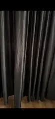 Black Full Length Curtains (Home Interiors) - 4