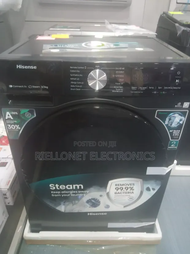Hisense 8/5kg Fully Automatic Wash/Dry Washer - 1