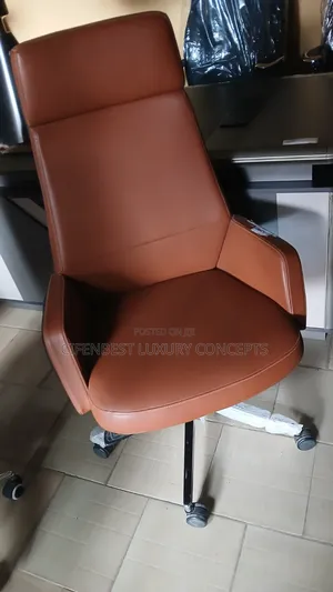 Executive Swivel Office Chair with Headrest and Armrests