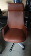 Executive Swivel Office Chair with Headrest and Armrests - 3