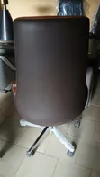 Executive Swivel Office Chair with Headrest and Armrests - 4