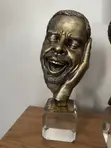 Luxury Bronze Face Sculpture Set (2-Piece) - 1