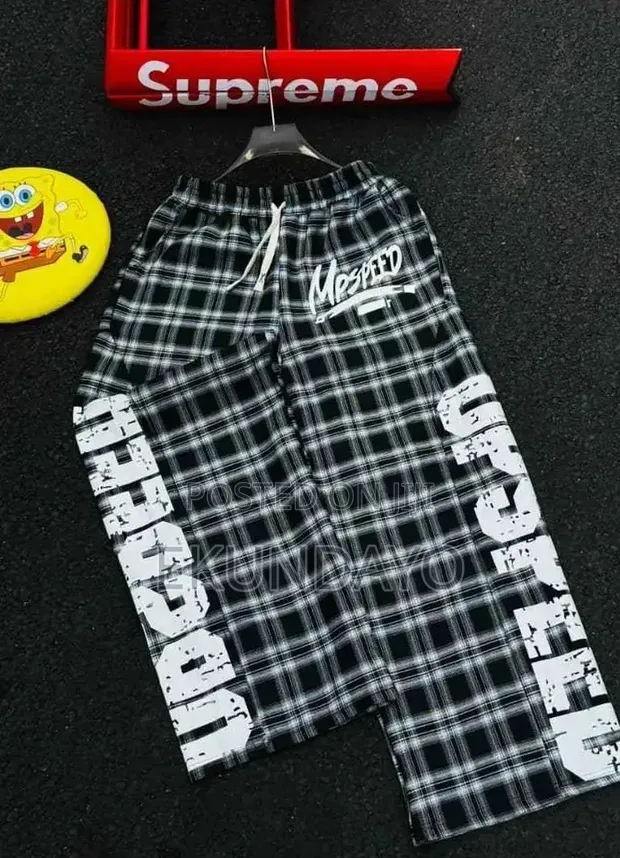 High Quality Checkers Joggers - 1