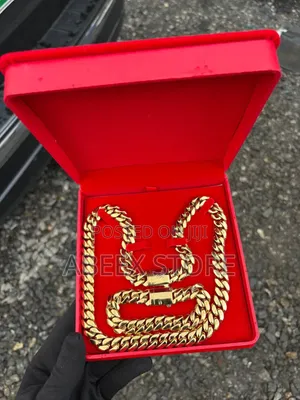 Cuban Chain and Bracelet Set