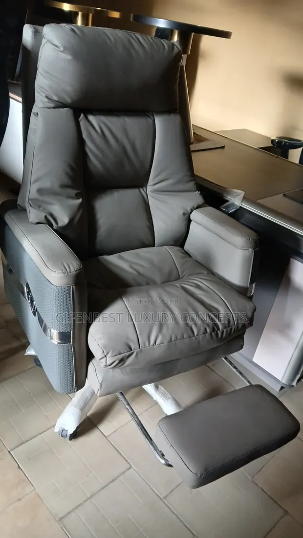 CEO/MD Reclined Leather Office Chair - 1