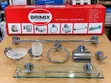 Brimix Stainless Steel 7-Piece Bathroom Accessory Set - 1