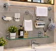 Brimix Stainless Steel 7-Piece Bathroom Accessory Set - 5