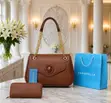 Chrisbella Leather Women's Handbag - Black & Brown - 2