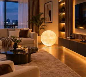 16 Colors RGB 3D Moon Night Lamp for Kids Bedroom