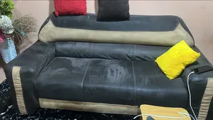 Used Upholstery Set with Throw Pillows