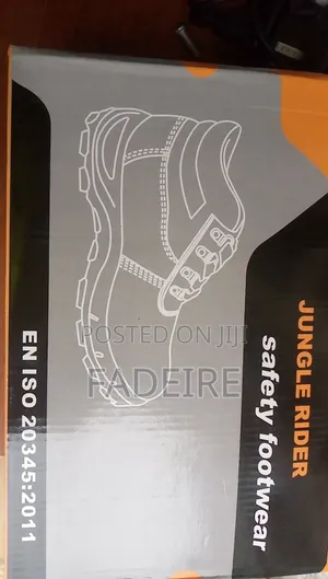 Jungle Rider Safety Boots - Black, Size 40