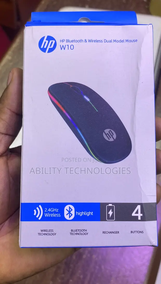 HP W10 Bluetooth Rechargeable Wireless Mouse - 1