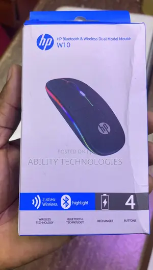 HP W10 Bluetooth Rechargeable Wireless Mouse