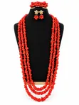Royal Empress Handcrafted Coral Bead Set - 1