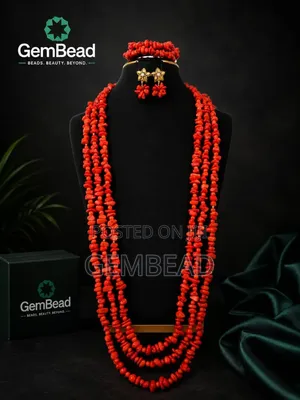 Royal Empress Handcrafted Coral Bead Set