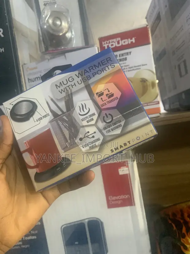 USB Mug Warmer tare da 4-Port Hub - 1