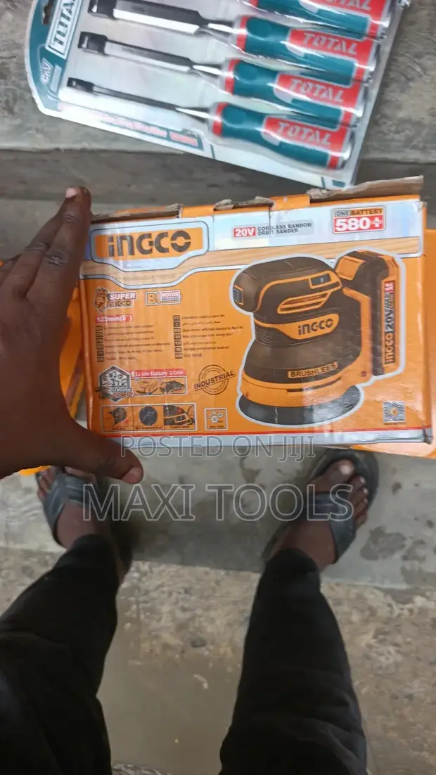 Ingco 20V Cordless Random Orbit Sander (CROSLI2002) Brushless - 1