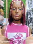 12" 13x4 SDD Bob Wig - Ja mai jan launi na Gaskiya - 1