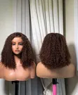 Favy's Aesthetics Wine Burgundy Curly Lace Wig - 1