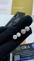 VVS Moissanite Round Earrings - 2