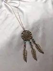 Trendy Golden Dreamcatcher Pendant Necklace - 2