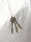 Trendy Golden Dreamcatcher Pendant Necklace - 4