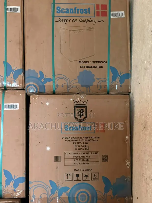 Brand New Scanfrost 50L Bedside Refrigerator (SFRDC050) - Sealed - 1