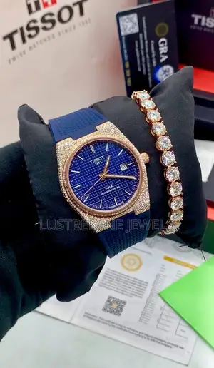 VVS Moissanite AP Watch Tennis Bracelet Set