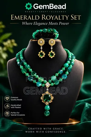 Emerald Royalty Handcrafted Bead Set