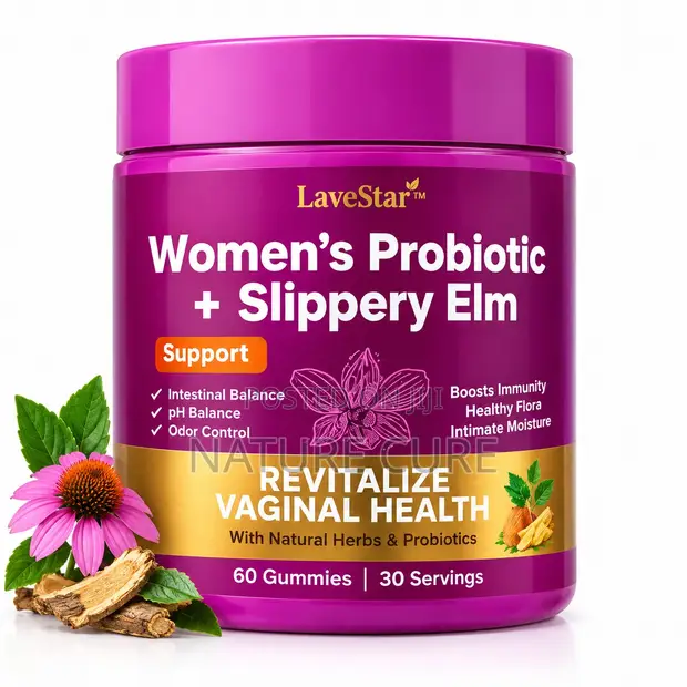LaveStar Women's Probiotic + Slippery Elm Gummies - 1