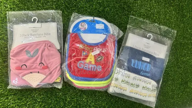Unique Brand 3-in-1 Baby Bandana Bibs - 1