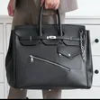 Babban Jakar Duffle Na Gaskiyar Fata Mai Inganci - 1