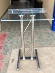Modern Acrylic Pulpit with Stainless Steel Stand - 1