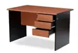 Boss Office Products Executive Desk with 3 Drawers - 2