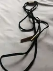 Trendy Long String Fashion Choker with Gold-Finished Tips - 2