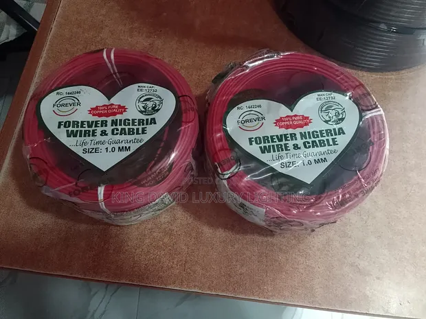 Forever Nigeria 1.0mm Red Single-Core Copper Wire - 1
