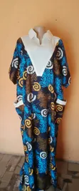 Bk Bubu Gown with Collar - 1
