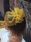 Golden Fascinator - Handmade Headpiece - 4